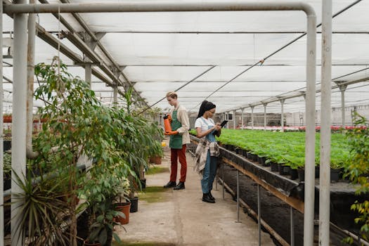 people gardening together