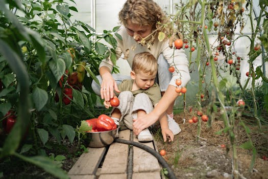 growing vegetables