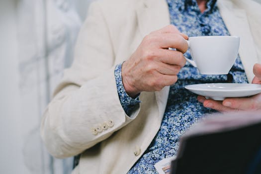 a comforting evening tea ritual