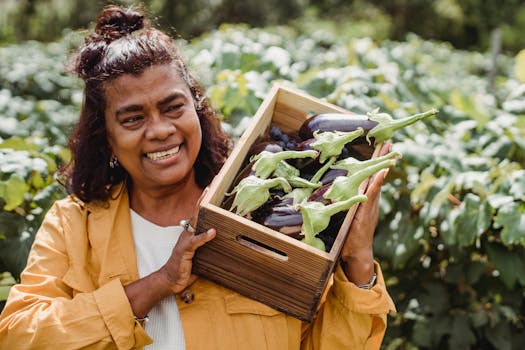 happy gardener working